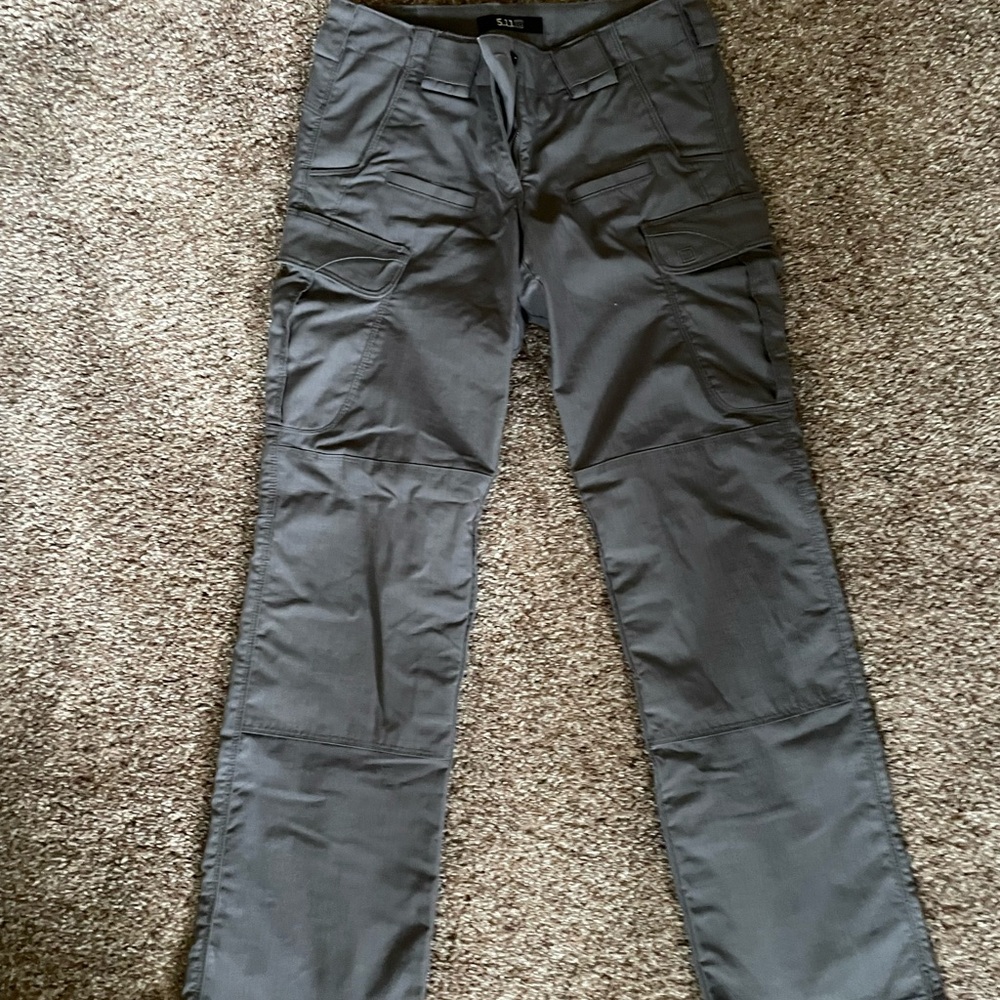5.11 Tactical Black Cargo Pants with Reinforced Knees